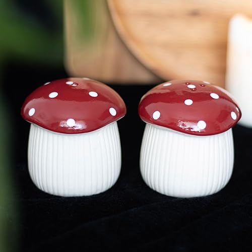 Salière et poivrière enchantées : motif champignon mignon – ajout de table fantaisiste – Parfait pour un festin enchanté - Nail Gallerys