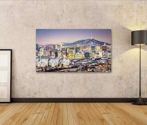 islandburner, Tableau Tableaux sur Toile Séoul, Corée du Sud, Horizon de la Ville Images Affiche SVV - Nail Gallerys