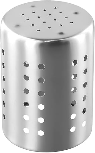 Sumsoctober Support en acier inoxydable à séchage rapide, organiseur de couverts, égouttoir à couverts pour évier ventilé, rangement d'évier de cuisine avec trous de vidange (10 x 12,5 cm) - Nail Gallerys