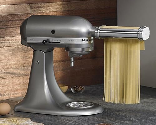 KitchenAid KSMPRA Rouleau à pâtes et coupe-pâtes Argenté - Nail Gallerys