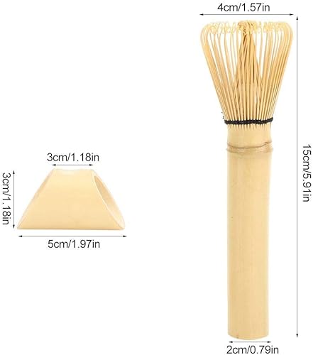 Bambou naturel matcha fouet ensemble chasen matcha thé vert fouet manche long outil poudre pinceau outil matcha thé faisant l'outil(2 #) - Nail Gallerys