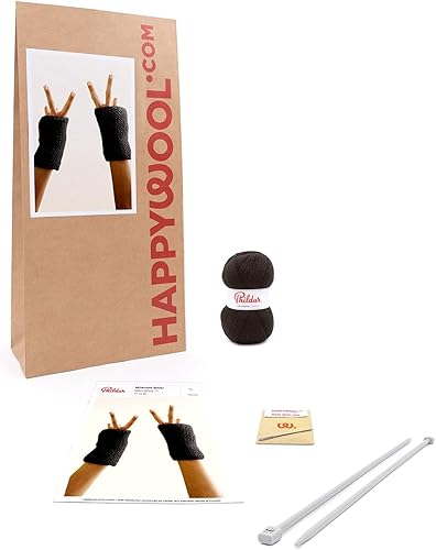 Phildar - Kit Tricot Mitaines (X2) Bidu 1er Projet - Niveau Facile - idéal pour débuter - Nail Gallerys