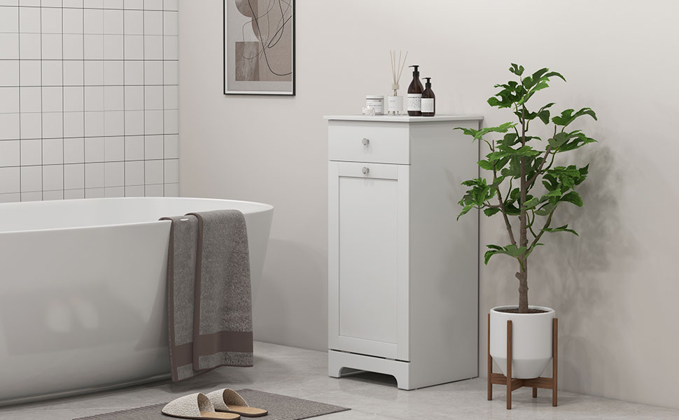 meuble salle de bain rangement ranger linge sale panier prat