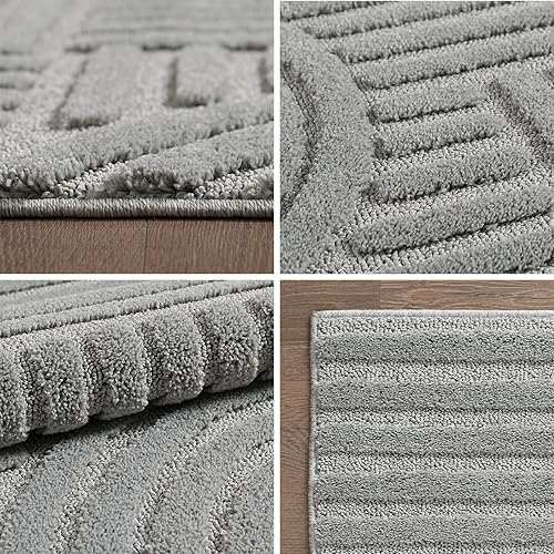 Carpetsale24 Tapis Salon Moderne Tapis Chambre Beige 160x230 cm - Tapis à Poils Courts, Style scandinave, Conception bohème Doux et Moelleux - Tapis Cuisine Moquette Salle de Sejour - Nail Gallerys