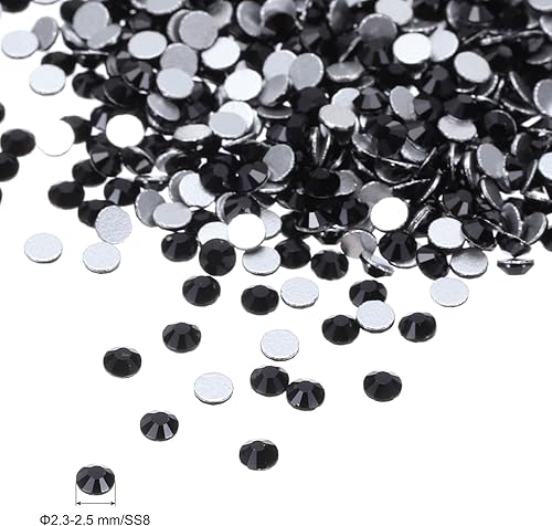 PATIKIL SS4/1440Pcs Strass en Verre Diamanté, Pierres Artificielles, Ton Argenté - Nail Gallerys