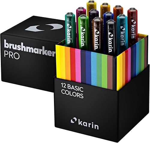 Karin Marqueur pinceau Pro Basic Colors Case - Nail Gallerys