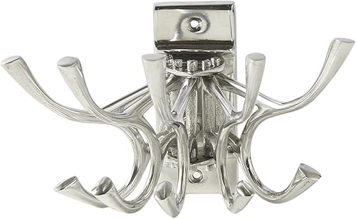 Rivièra Maison - Crochets Muraux Artisanaux S30 - Argent A34 - Aluminium 15x5x12 cm - Nail Gallerys