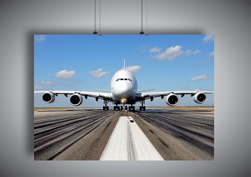 Poster Airbus A380 Avion Plane Wall Art - Nail Gallerys