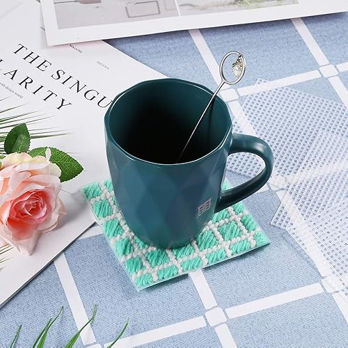 Pllieay Lot de 30 feuilles de toile en plastique 7 points pour broderie, travaux de tricot et de crochet 10,4 x 10,4 cm - Nail Gallerys