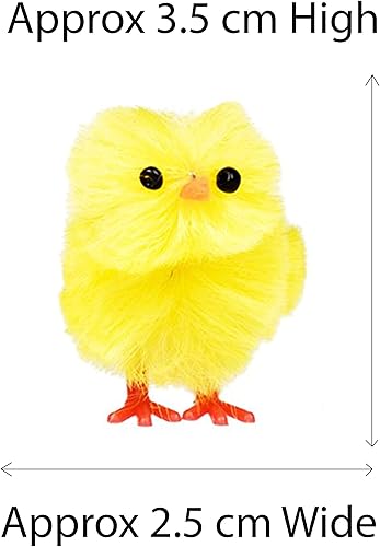 REDSTAR Lot de 30 mini poussins de Pâques jaunes en peluche moelleuse - Jolies décorations pour bonnet de Pâques - Chasse aux œufs de Pâques - Arts et travaux manuels - Décoration d'intérieur - Nail Gallerys