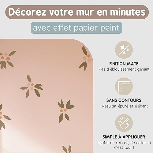 TRESXICS Stickers Muraux Salon Marguerite Feuille Aquarelle, 194 Pièces, Décoration Chambre Original et Résistant, Effet Papier Peint Autocollant Mural, Application Facile et Amovible (Jaune) - Nail Gallerys