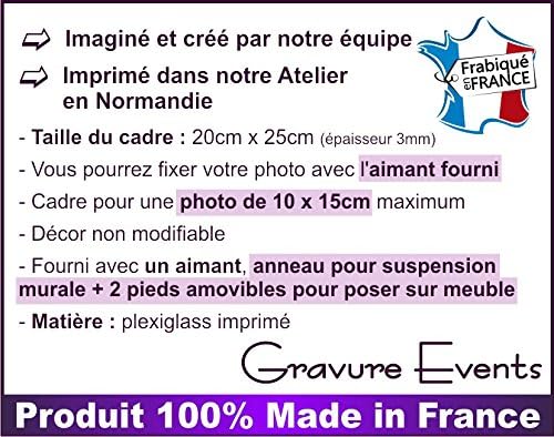 Cadre Photo Aimant pour Parrain – (Cadeau Parrain Marraine Baptême & Communion) - Nail Gallerys