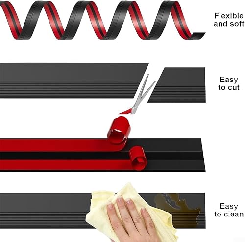 HpLive Profilé de nez de marche autocollant en PVC, protection de nez de marche antidérapant, étanche, autocollant, pour l'intérieur et l'extérieur, 300 cm (marron) - Nail Gallerys