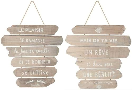 MAELSA® Déco Murale en Bois Atmosphera modèle aléatoire selon disponibilité 28X38 cm - Nail Gallerys