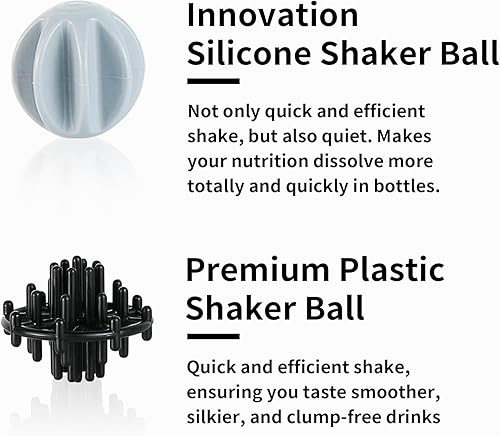 TOOFEEL Shaker de protéines isotherme – 591 ml à double paroi sous vide en métal, garde froid/chaud, sans BPA, étanche - Nail Gallerys