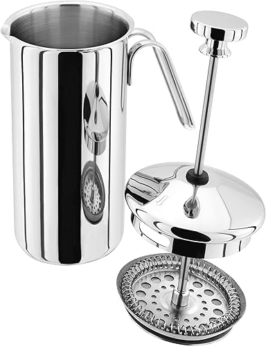 Judge Cafetière 4 tasses 500 ml en acier inoxydable argenté 0,5 l - Nail Gallerys