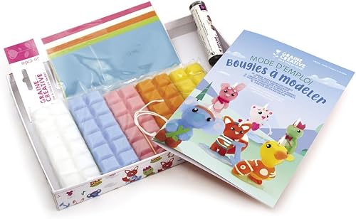 Kit DIY Bougies à modeler - Petits animaux - 2 pcs - Nail Gallerys