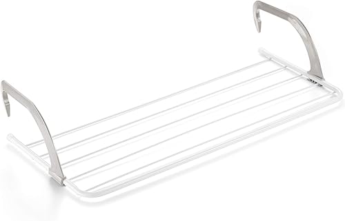 Rayen | Radiateurs de balcon | Surface de pose | 5 M, Corde à linge pour petites pièces moulées | pour intérieur et extérieur | Blanc/Gris 0034.01 - Nail Gallerys