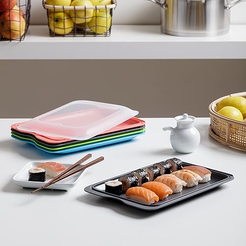 TATAY Boîte a Charcuterie Fresh | 1 Unité Standard | Boite Jambon Conservation Frigo, Empilable | Passe au Congélateur, Micro-ondes et Lave-vaisselles | Sans BPA, 17x3,2x25,2cm, Couleur Aléatoire - Nail Gallerys