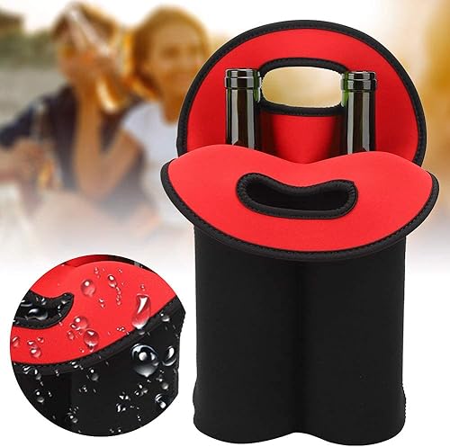 sac Isotherme pour Bouteilles, sac isotherme 2 bouteilles, Porte-Bouteille pour 2 Bouteilles de Vin Sac Bouteille d’Eau Portable pour Vin et Champagne - Nail Gallerys