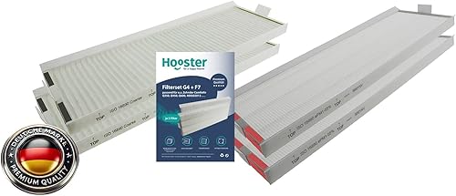 Hooster Lot de 2 filtres compatibles avec Zehnder ComfoAir Q350 (pas ComfoAir 350) / Q450 / Q600 | Filtre G4 + F7 2 pièces de chaque - Nail Gallerys