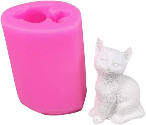 ABenxxou Silastic Mold Moule 3D Petit Chat Moule DIY Moule en Silicone pour la fabrication de gâteaux, savons, pudding, pralines et autres artisanat - Nail Gallerys