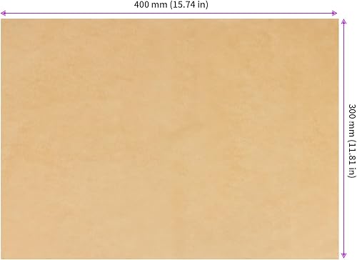 MUNGHOK Lot de 150 feuilles de papier sulfurisé - 30 x 40 cm - Résistant à la graisse - Marron - Antiadhésif - Pour la cuisson, la pâtisserie, le barbecue - Nail Gallerys