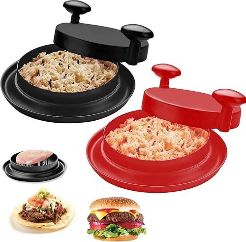 Broyeur De Poulet, Eiflayn 2-Piece Hachoir A Viande Manuel, Broyeur De Poulet, Mixeur Manuel Avec PoignéEs Et Base AntidéRapante, De Poulet Outil Pour LéGumes Porc Effiloché Boeuf Poulet(Rouge,Noir ) - Nail Gallerys