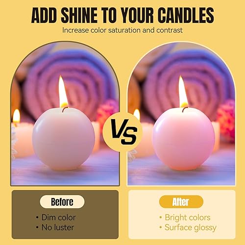 Allony Vernis pour Bougie, Vernis Acrylique, Vernis Colle Transparent Bougie, Vernis Acrylique Brillant, Bougie Vernis Colle, Brillant, Imperméable, Fixateur de Couleur-200ml - Nail Gallerys