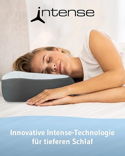 Oreiller cervical Re-Charge Intense | Coussin ergonomique à mémoire de forme avec charbon de bambou | Oreiller haut de gamme avec technologie innovante pour un sommeil plus profond | 50x30 - Nail Gallerys