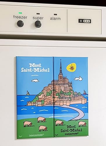 MAGNETIQUES Mont Saint Michel Aimant double DONSOUVENIR. - Nail Gallerys