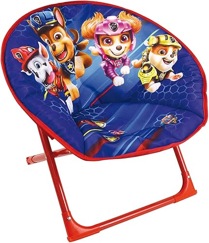 Fun House Pat Patrouille Siege Lune Pliant H.47 x L.54 x P.42 cm pour Enfant, Tissu, Bleu 713386 - Nail Gallerys