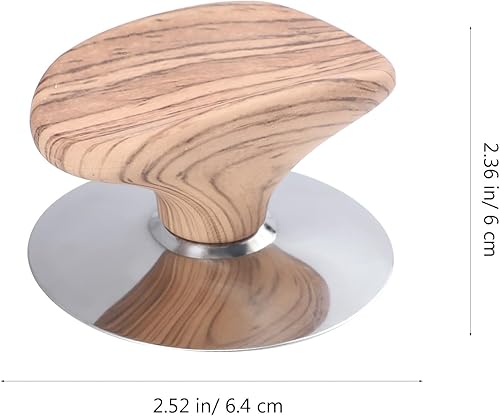 PRETYZOOM 2 Pièces Poignée de Couvercle,Bouton de Couvercle de Casserole,Boutons Universelle Cuisine, Poignées de Rechange,Couvercle de Casserole Bouton Anti-brûlure - Nail Gallerys