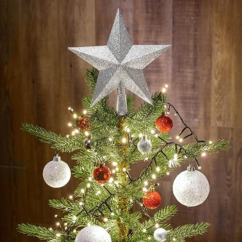 com-four® Étoile de Noël - Décoration pour Sapin - Ornement en Forme d'Étoile - Nail Gallerys