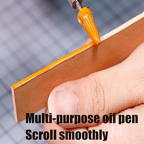 Rouleau De Teinture De Bord En Cuir - Stylo De Teinture Pour Bords En Cuir | Le Travail Du Cuir | Outil Double Pointe Pour Finition Artisanale | Travail Du Cuir À La Maison Et Loisirs Créatifs - Nail Gallerys