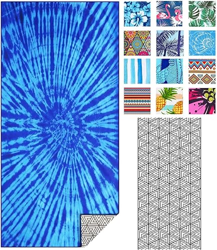 IGINOA Serviette de plage XXL en microfibre - Grande serviette de bain - 180 x 90 cm - Sans sable - Pour fille - Séchage rapide - Fine et légère - Serviette de sauna - Nail Gallerys