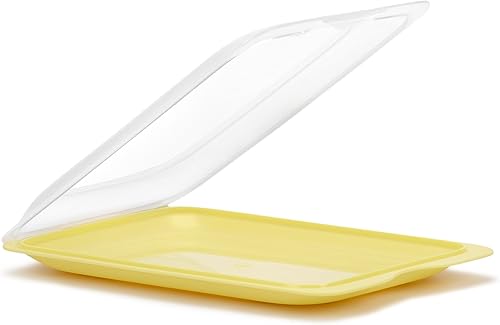 TATAY Boîtes a Charcuterie Fresh | Ensemble de 4 Standard | Boite Jambon Conservation Frigo, Empilable | Passe au Congélateur, Micro-ondes et Lave-vaisselles | Sans BPA, 17x3,2x25,2cm, Couleurs Pastel - Nail Gallerys