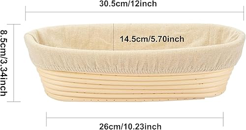 Panier ovale en rotin pour boulangers professionnels et amateurs 30 cm - Nail Gallerys