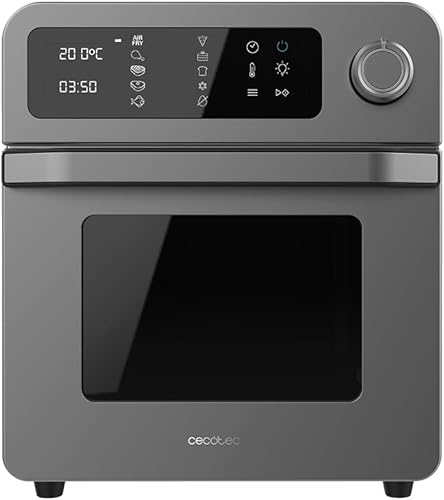 Cecotec Four Friteuse à air chaud Bake&Fry Touch. 14-25-30 litres, convection, écran tactile (30 L, acier) - Nail Gallerys