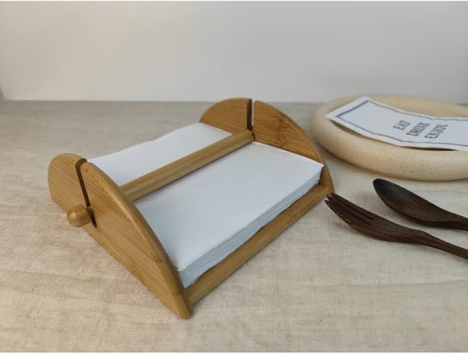 D'casa Porte-serviettes en bambou 19 x 18,5 x 7 cm - Nail Gallerys