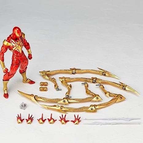 REOZIGN Figurine Spiderman, Figurines D'anime Mobiles Ironman Spiderman Noir Rouge 15 Cm / 5,9 Pouces Cadeau De Modèle De Manga en PVC Fait à La Main (Red) - Nail Gallerys