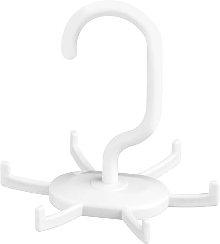 Premier Housewares 1900310 Cintre Porte-Ceintures à 6 Crochets en Polypropylène Blanc - Nail Gallerys