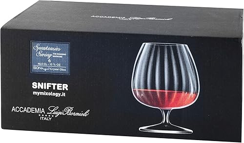 Bormioli Luigi Speakeasies Swing Lot de 6 verres Snifter Cognac cl 46,5 - Nail Gallerys