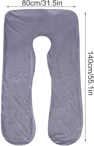 Taie d'oreiller en U,140 x 80cm,Taie d'oreiller de Grossesse,Housse de Coussin de Grossesse Amovible,Taie d'oreiller en U Lavable en Machine,Taie d'oreiller pour Le Corps de Grossesse - Nail Gallerys