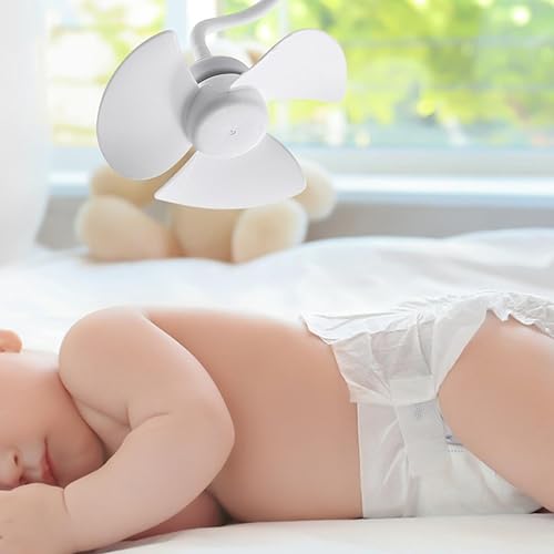 Gralara Ventilateur à douille E27 ventilateur de plafond de base haute performance à faible bruit Mini le vent fort facile pour intérieur salon, avec Un Tuyau Réglable, 14cm - Nail Gallerys