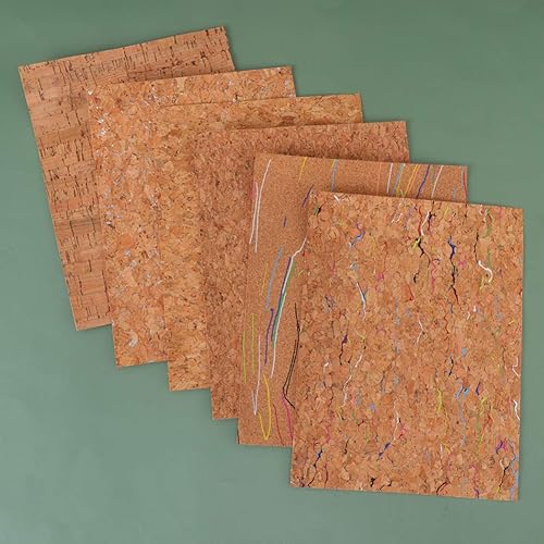 VILLCASE Kit De 6 Pièces En Cuir Et Liège Imprimé Polyvalent Pour Bijoux Coiffures Artisanat Cuir Pu Facile À Assembler - Nail Gallerys