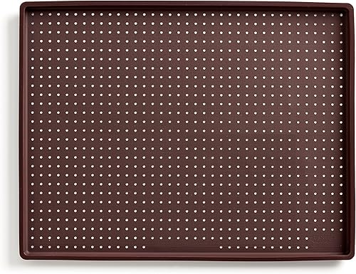 Lékué Tapis à Pizza Rectangulaire Silicone Marron 40 x 30 cm - Nail Gallerys