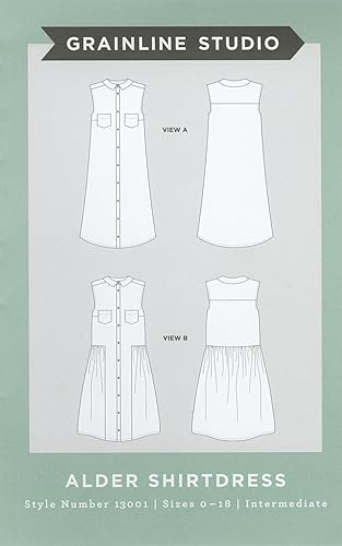 Grainline Studio 13001 Patron de couture pour robe de chemise en aulne - Nail Gallerys