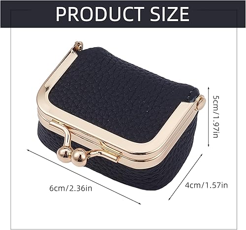 NICENEEDED Mini Boîte à Bijoux en Cuir Véritable Étui Organisateur de Bijoux de Voyage Porte Monnaie Vintage Portable avec Fermoir à Pression pour Femme - Nail Gallerys