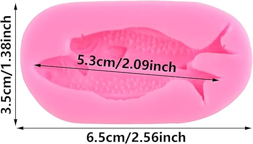 XMOLDNMS Moule en silicone en forme de poisson, sardine, pour décoration de gâteaux, cupcakes, bonbons, chocolat, argile polymère - Nail Gallerys